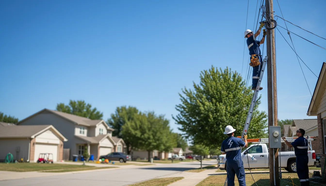 Residential electrician providing installation services in Lesterville, SD